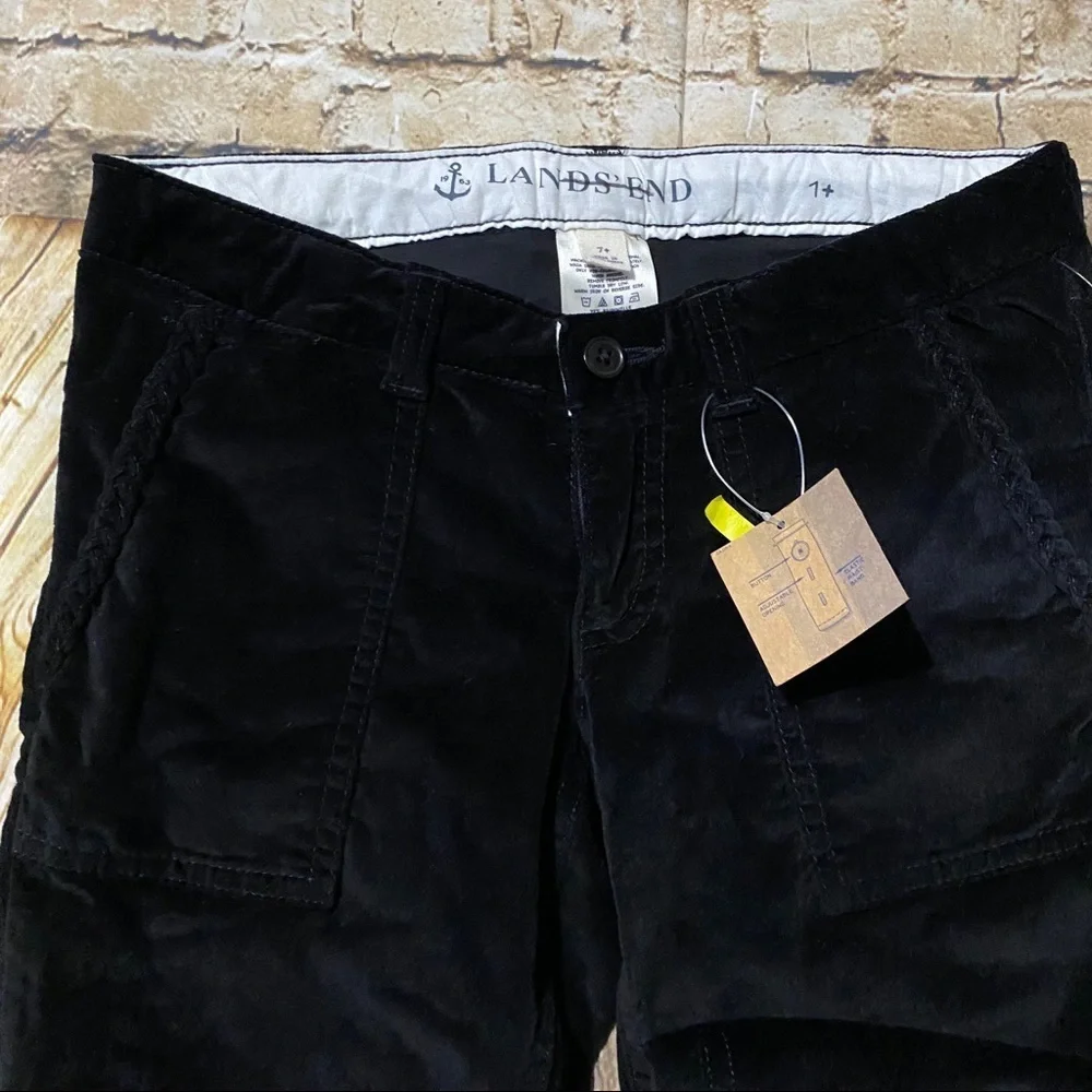 NWT Lands End Button Adjustable Waist Pants